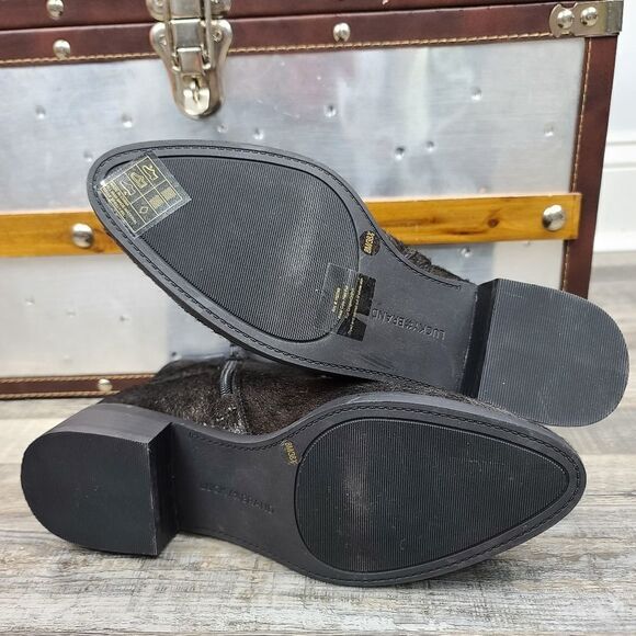 NWOT Lucky Brand Lenree2 Calf Hair Bootie - Picture 8 of 8